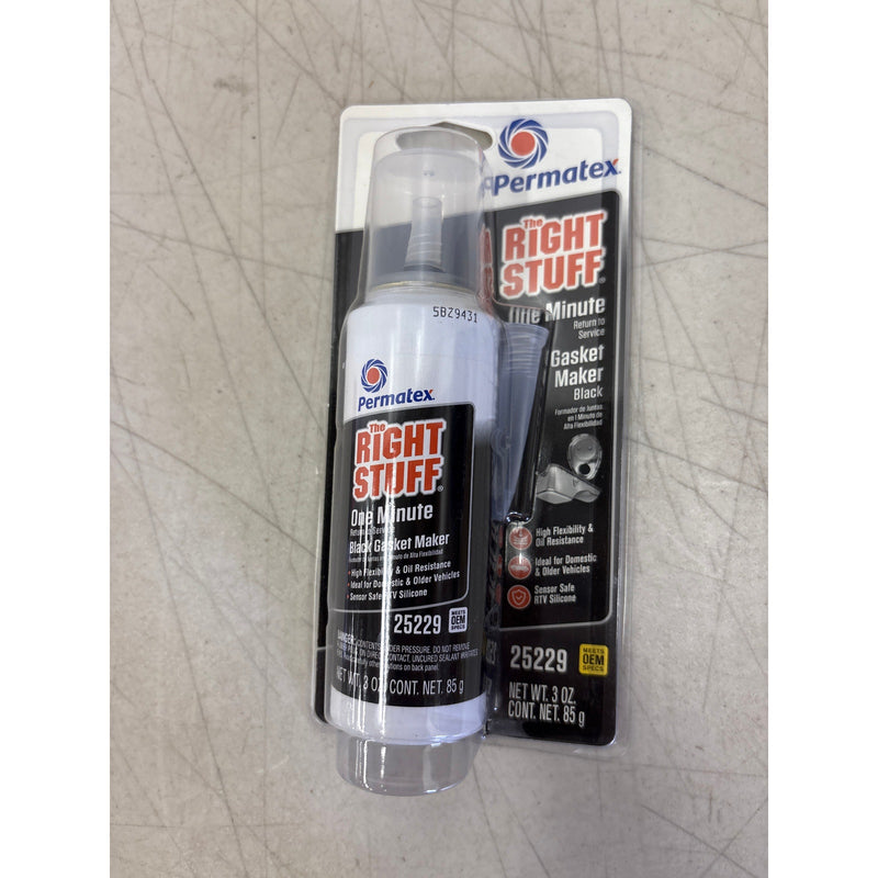 Permatex The Right Stuff: 1 Minute Gasket Maker: Black, 3 OZ - Car Auto Tools