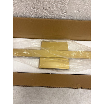 Flush Mount LED Wall Sconce 23.5" CraftThink Gold Bar, Wall Lights, Modern