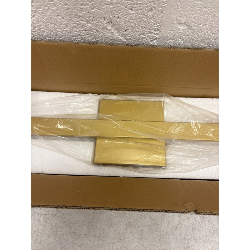 Flush Mount LED Wall Sconce 23.5" CraftThink Gold Bar, Wall Lights, Modern