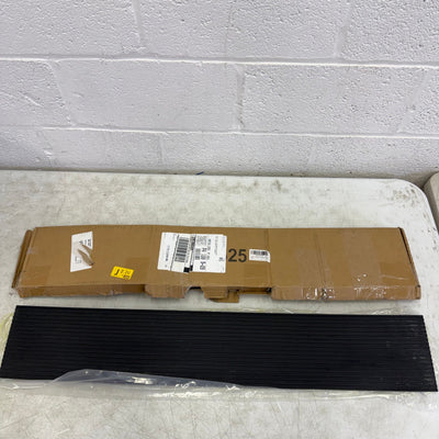 CINNYE 1'' Rise Solid Rubber Wheelchair Ramp for Doorways (35x6x1in) - Black