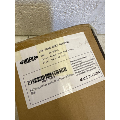 Fullfire EVA Foam Boat Flooring Faux Teak Boat Decking Self-Adhesive 94x47"