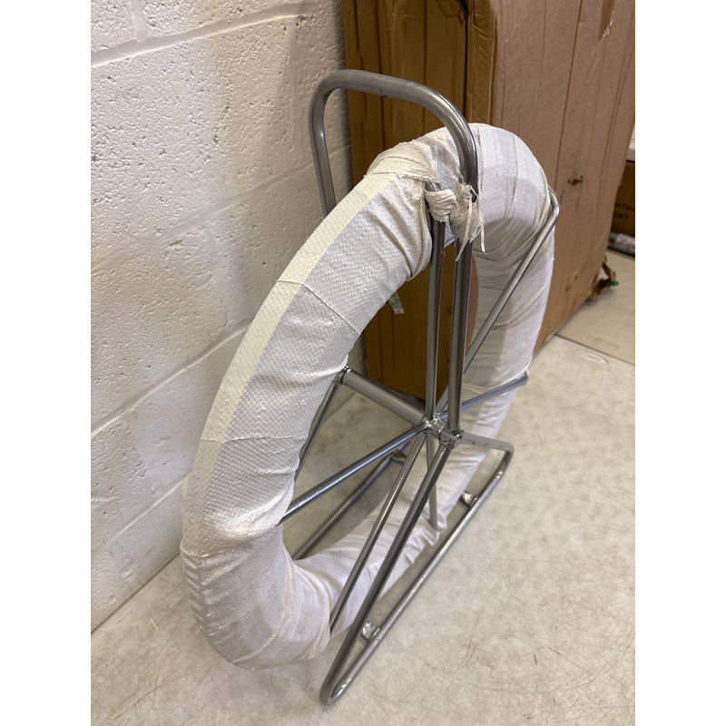 Fish Tape Fiberglass 6MM 656FT Duct Rodder Fish Tape Puller w Cage & Wheel Stand