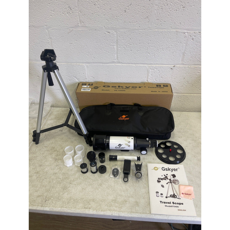 Gskyer Telescope, 70mm Aperture 400mm AZ Mount Astronomical Refracting Telescope