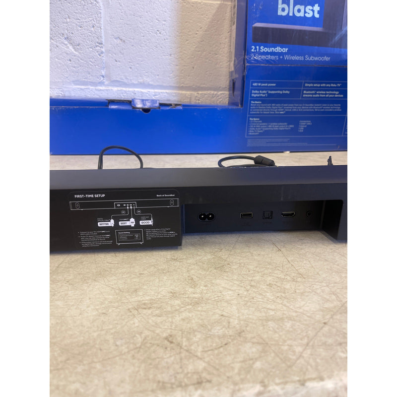 Onn. 32" 2.1 Soundbar with 2 Speakers & Wireless Subwoofer, Bluetooth, 480 Watt