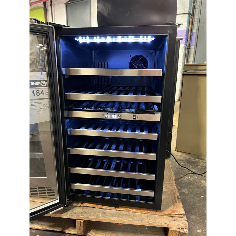 Danby Dual-Zone Wine Cooler 38-Bottle, Black/Stainless Steel, SEE DETAILS