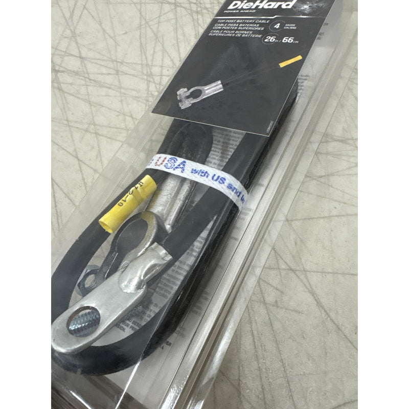 DieHard Battery Cable Top Post 26" Long 4 Gauge Positive/Negative Terminal 45124