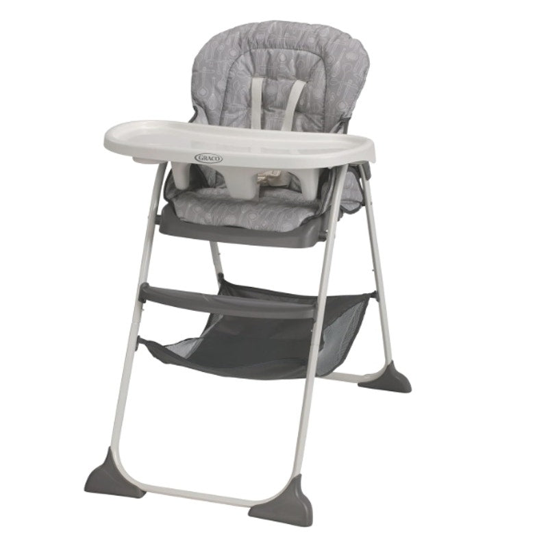Graco Slim Snacker High Chair Ultra Slim Fast-Folding Multiple Recline Positions