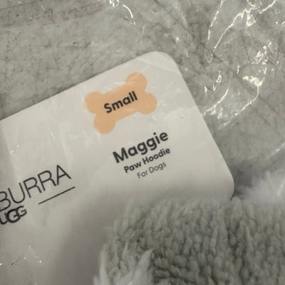 Koolaburra by UGG Pet Maggie Paw Hoodie Dog Jacket 12-13" Collar, Gray - Small