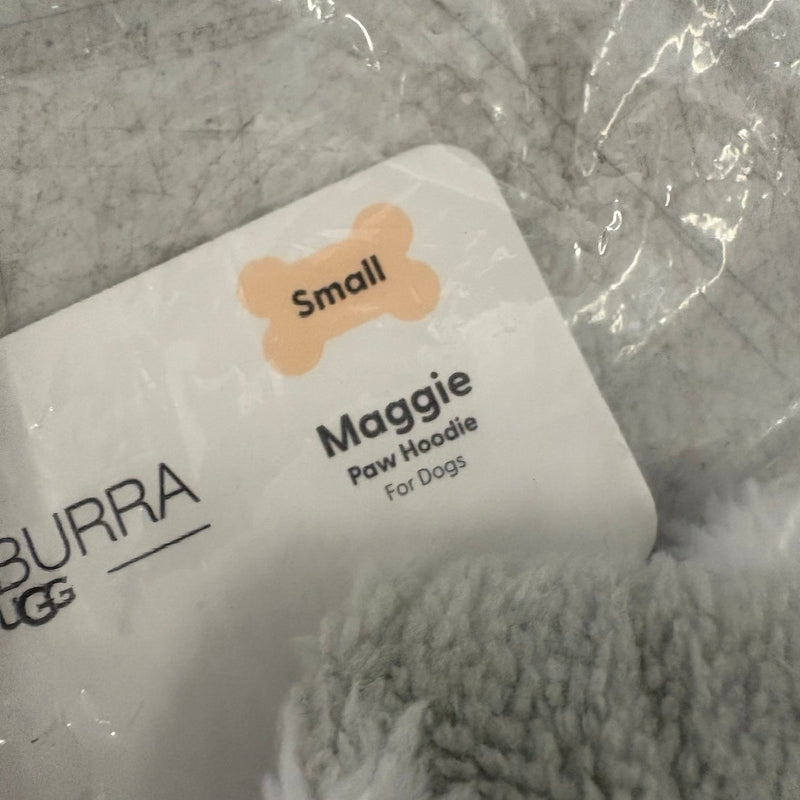 Koolaburra by UGG Pet Maggie Paw Hoodie Dog Jacket 12-13" Collar, Gray - Small