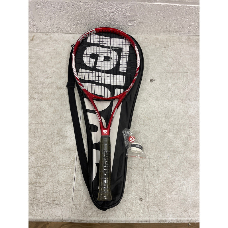 Teloon Adult Recreational Tennis Rackets 27 Inch X-Blade V6 Micro Carbon - Red