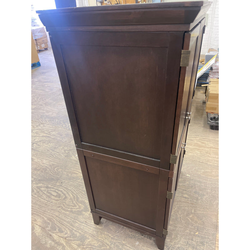 Cabinet Desk and Storage, Bulletin, Dry Erase, Pull Out Keyboard Tray Wood Brown