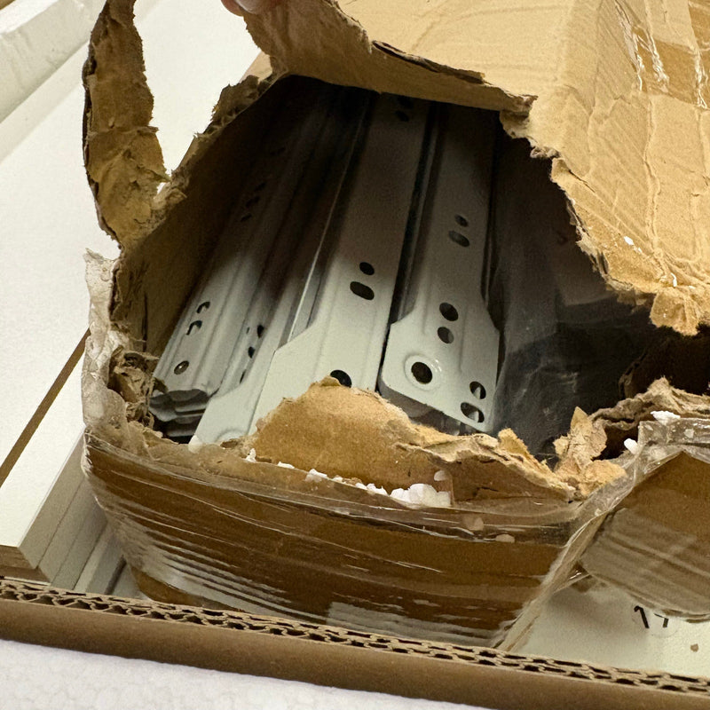 ChVans White Dresser w LED Light & Charging Station, Modern Wood Dresser, READ