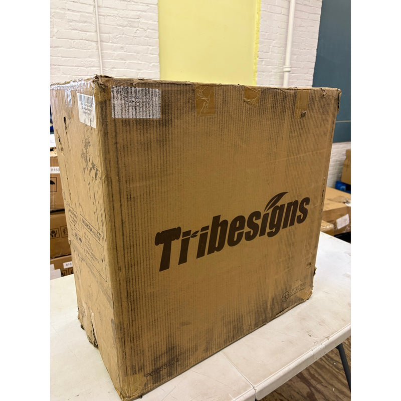 Tribesigns Wood End Table, Narrow Side Table Nightstand with 2 Drawers Brown