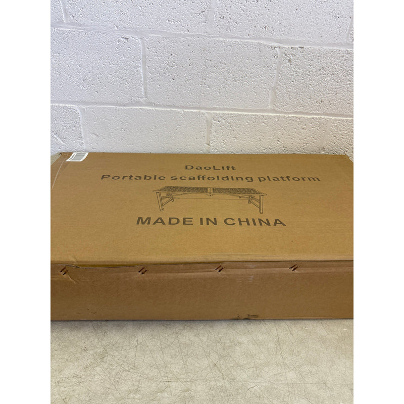 DaoLift Heavy Duty Scaffolding Platform 15.75"x70.87" Folding CAP 660lb 31-46" H