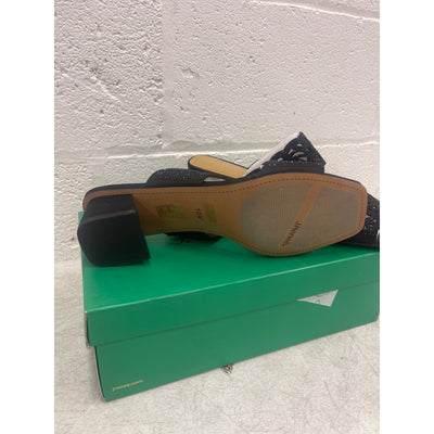 J. Renee, Keetana Sandal Heel, Women's Shoes, Size 10 Wide, Rhinestones - Black