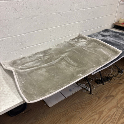 Set-of-2 Large Soft Fuzzy Rugs, 34" x 60" Area Rug, Home Decor, Non Slip - Gray