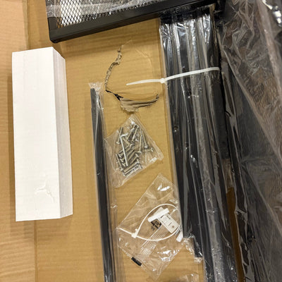 4-Tier Metal Storage Ladder Bookshelf, Durable 24" L X 14" W X 58" H - Black