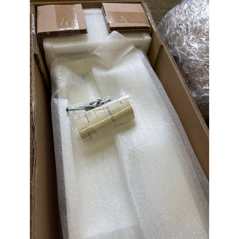 NovaSolo Halifax 6-Hook Coat Rack in Pure White, Modern & Sleek, 40" x 8" x 4"