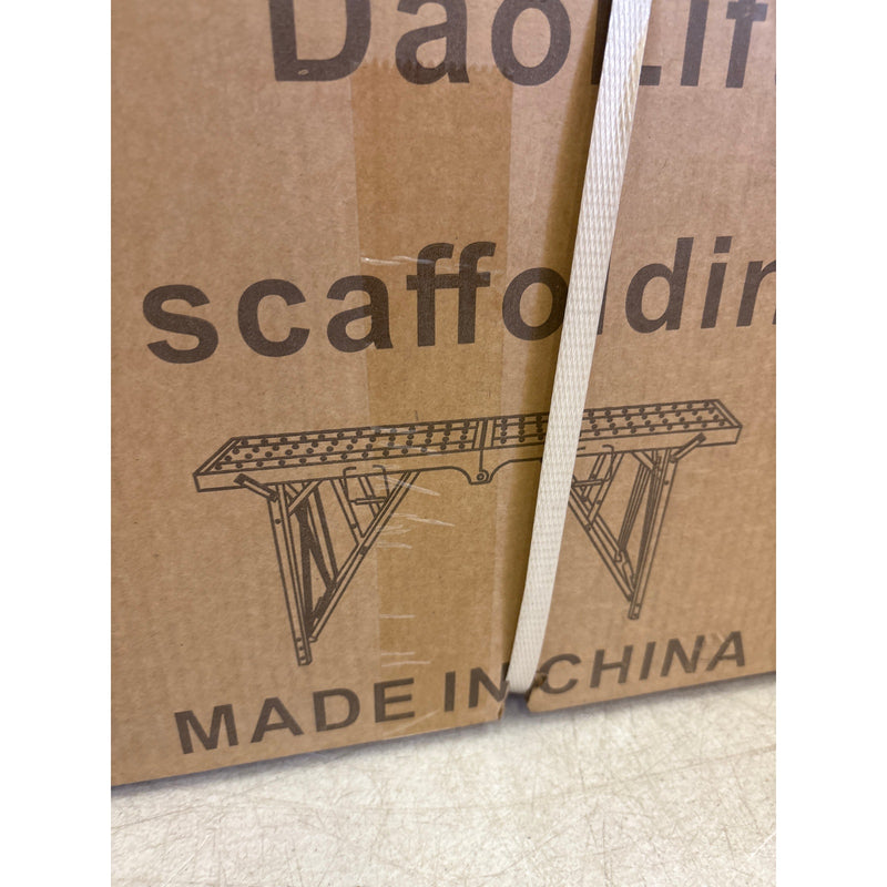 DaoLift 78.74"x9.84 Carbon Steel Scaffolding Platform of Cap 660 LBS 40-65" H