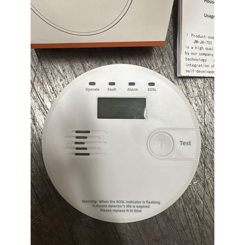 PACK-OF-4 Carbon Monoxide & CO Detectors & Alarms Digital LCD Display JA-701