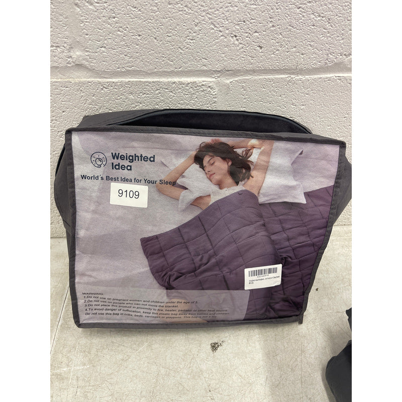 Weighted Idea 20lbs Queen Size Weighted Blanket Dark Grey, 60"x80", Cooling