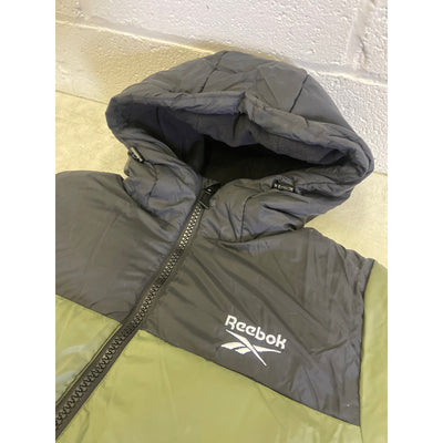 Reebok Men's Winter Jacket Varsity Green/Black Full Zip Up OMRB1038 - Large