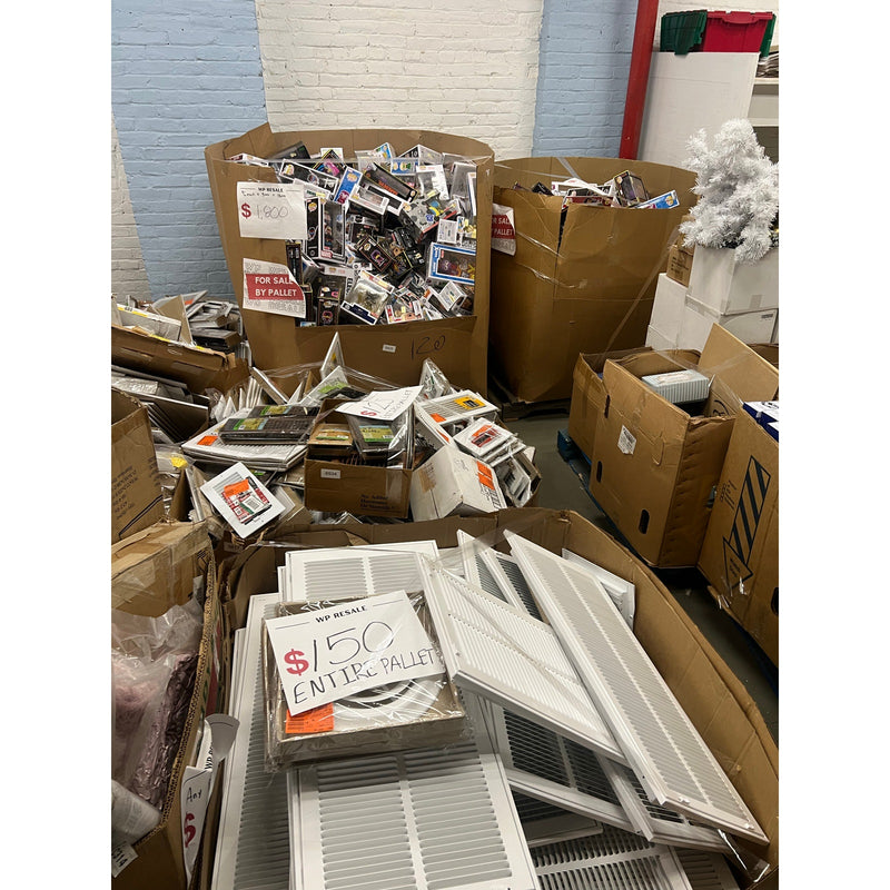 Pallets of Clothes, Shoes, Rugs, Blankets, Pet, Electronics Accessories, Baby, & Home Improvement
