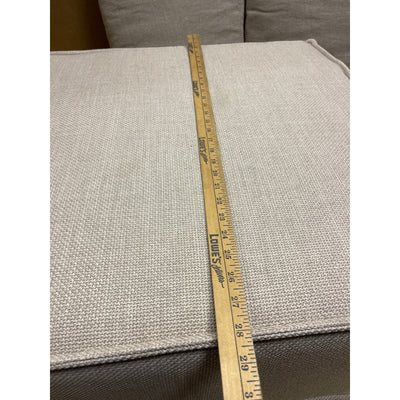 28 x 28 x 16" H Set-of-2 Ottomans w Legs, Living Room Furniture, Beige