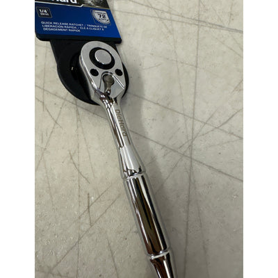 DieHard 1/4" Drive Quick Release Ratchet 72 Tooth 5" Length Hand Tool - DHP55132