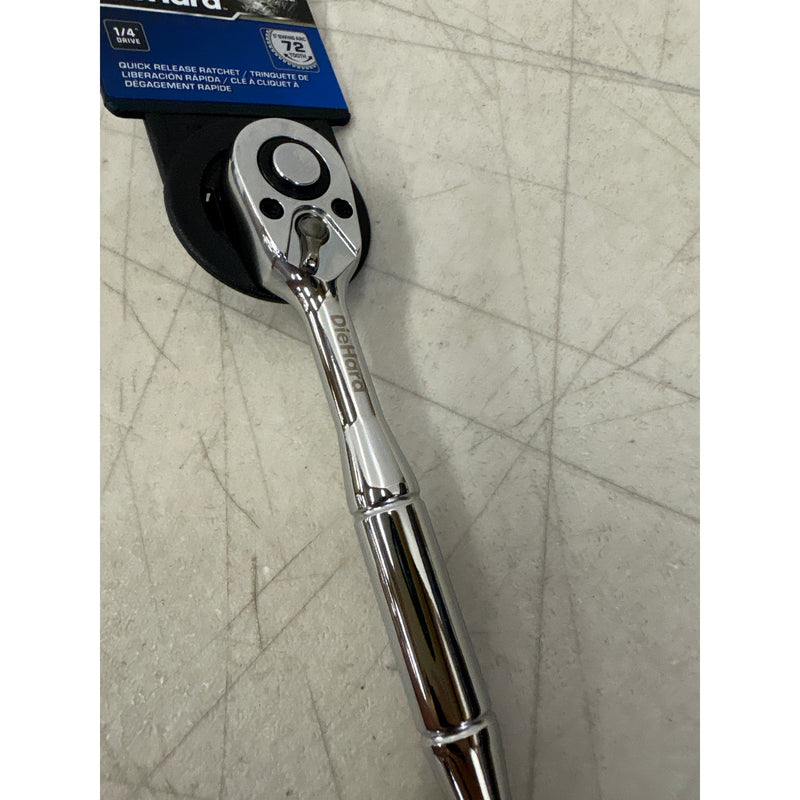 DieHard 1/4" Drive Quick Release Ratchet 72 Tooth 5" Length Hand Tool - DHP55132