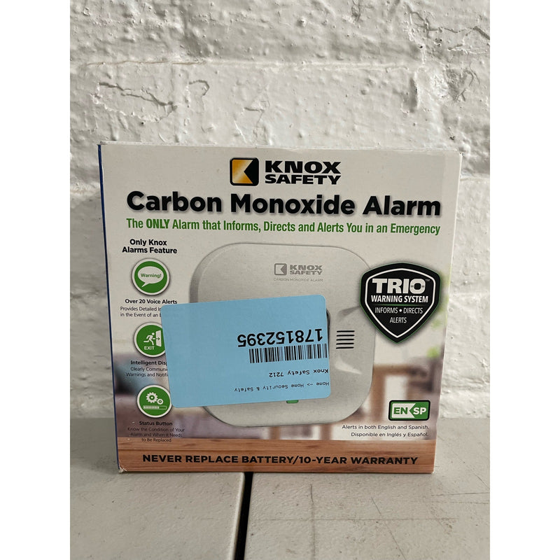 Knox Safety Plugin Carbon Monoxide Detector, Voice Alert & LCD Display