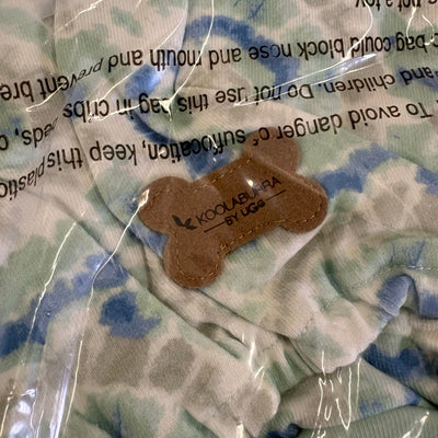 Koolaburra by UGG Pet 1-Piece Pajama Dog Shirt - 17-18" Collar, Aqua, Large