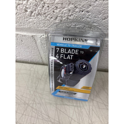 Hopkins 47348 Endurance Easy Pull LED Test 7 Blade to 4 Flat Flex Towing Adapter