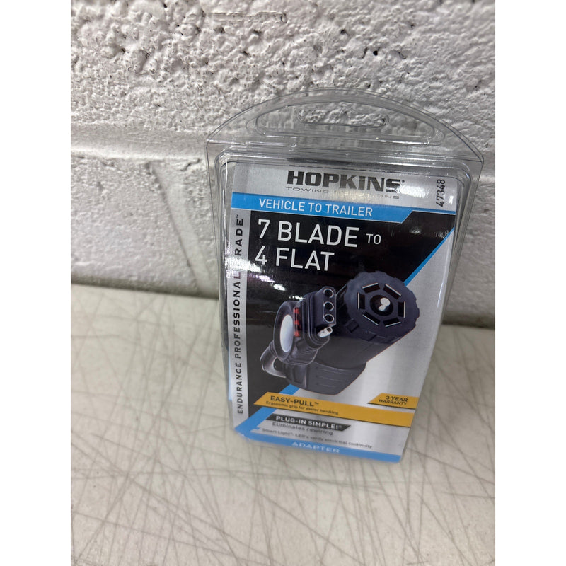 Hopkins 47348 Endurance Easy Pull LED Test 7 Blade to 4 Flat Flex Towing Adapter