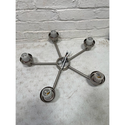 19.75" 5-Light Brushed Nickel Shaded Chandelier, KICHLER Winslow SEE DETAILS