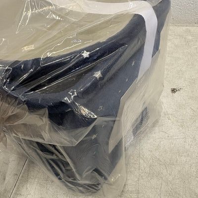 UGG Avery Stars 2-Piece Storage Square Bin & Round Waste Bin, Soft Fuzzy - Blue