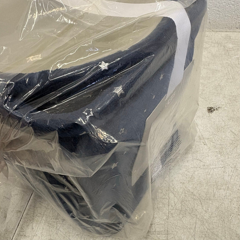 UGG Avery Stars 2-Piece Storage Square Bin & Round Waste Bin, Soft Fuzzy - Blue