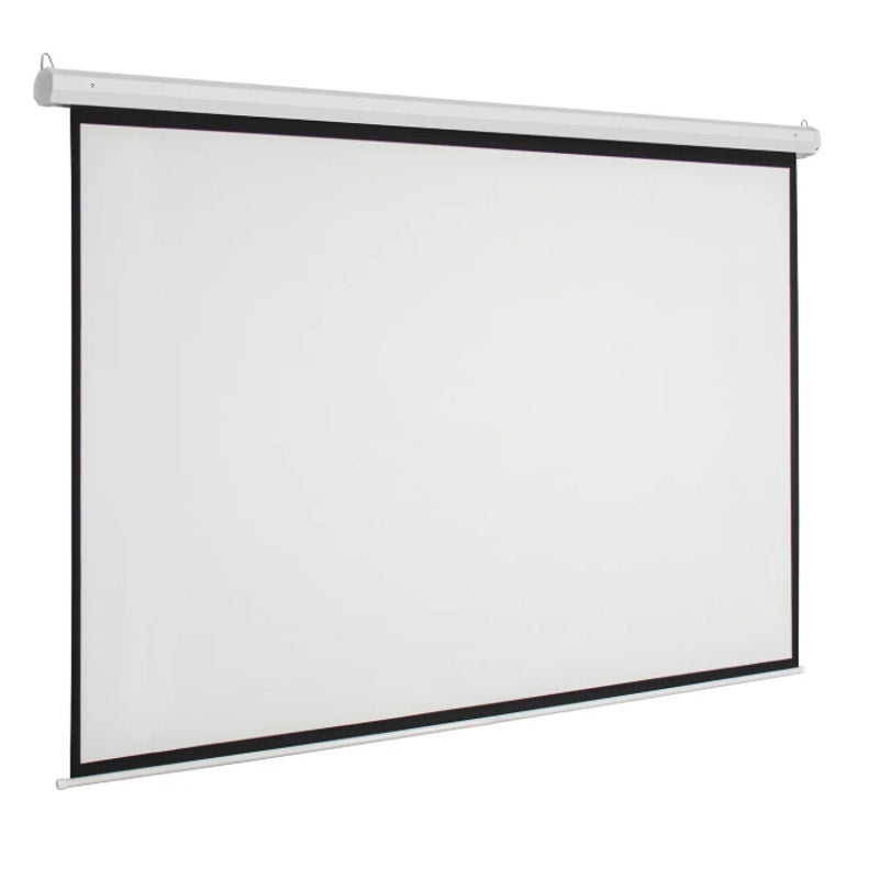 Pantalla de proyección motorizada Leadzm de 92" 16:9, 80" x 45", con área de visualización abollada