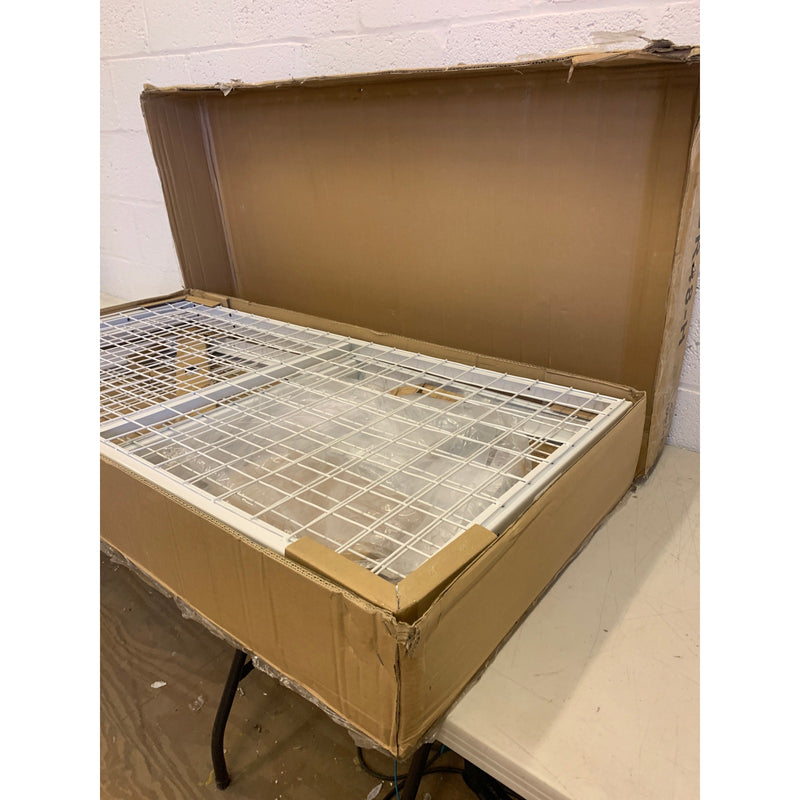 Fleximounts 4ftx8ft Height Adjustable Celling Storage Rack for Large Items& Bins