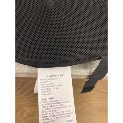 Snailax Chair Back Massager With Heat, Shiatsu Pad, 12 Massage Balls, Back Pain