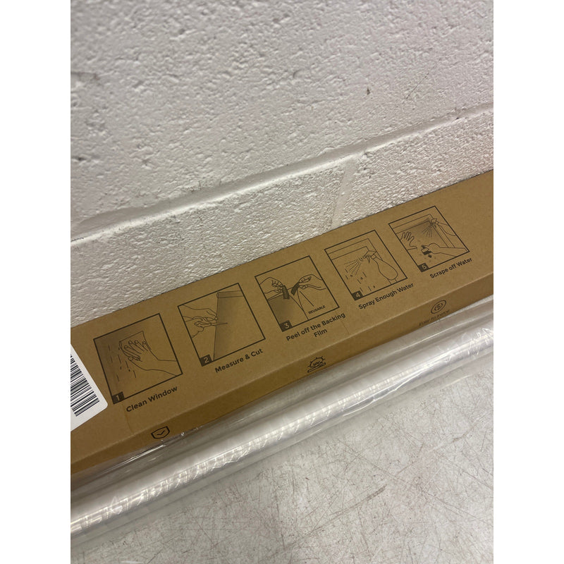 Window Privacy Film Frosted Glass Static Clings, 35.4 x 78.7 Inch Pure