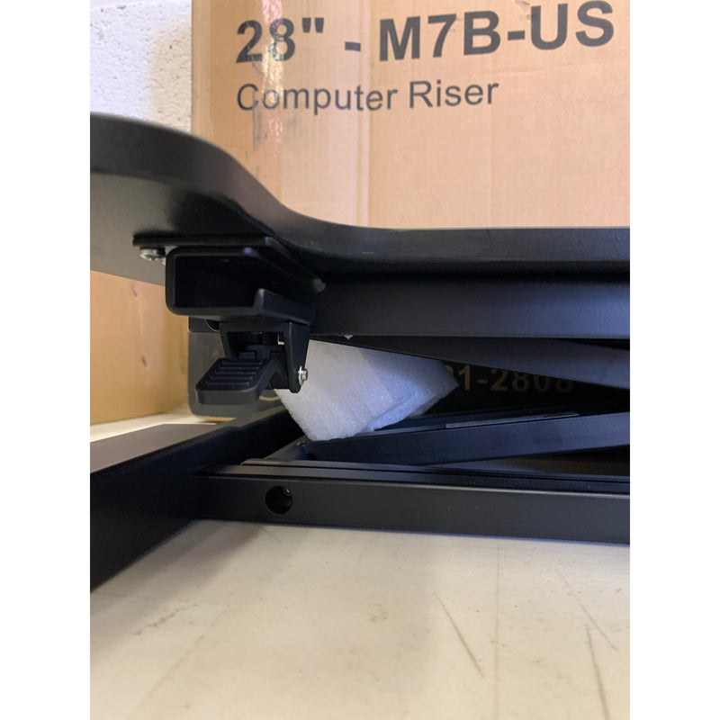 FlexiSpot Stand up Desk Converter 28" Standing Riser W Deep Keyboard Tray M7B