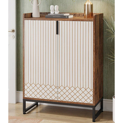Tribesigns Modern Shoe Cabinet with 2-Doors, 5-Tier Footwear Rack Organizer