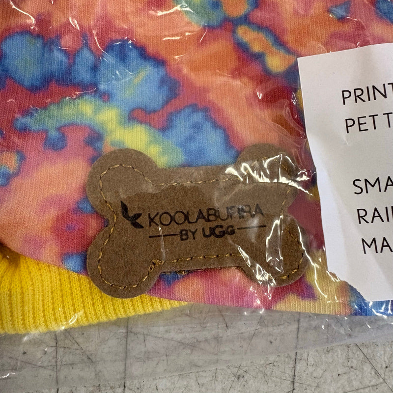 Koolaburra by UGG Printed Pet T-Shirt Dog Outfit- 12-13" Collar, Rainbow - Small