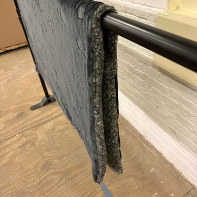 Ugg Dog Blanket 40" x 50" Paw Print Design, Dual Sided Fluffy & Soft Side, Black