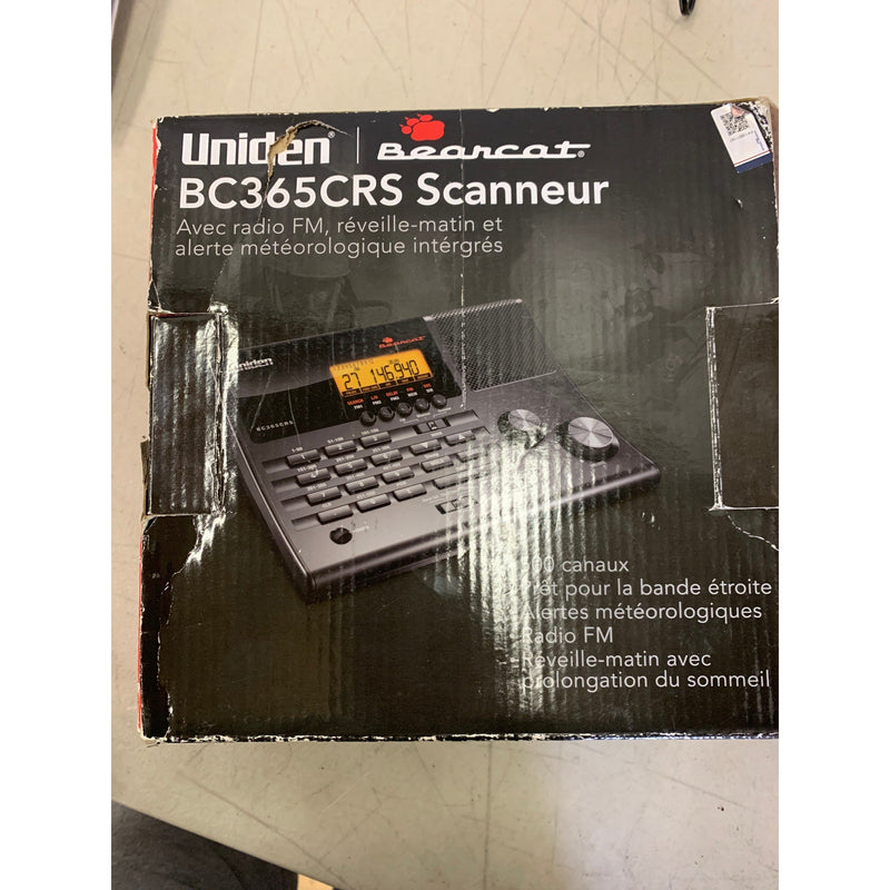 Uniden Bearcat Radio Scanners Black BC365CRS Avec Radio FM , Alarm Weather Alert