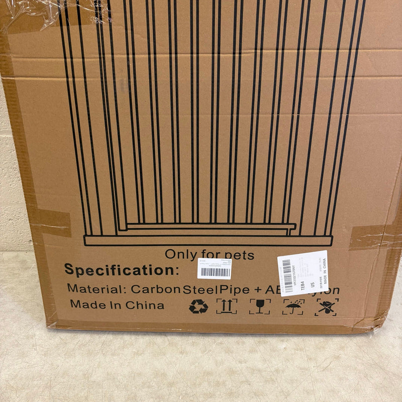 TheyFirst 57" Extra Tall Pet Gate for Doorways, 52.7"-57.4" Auto Close - Black