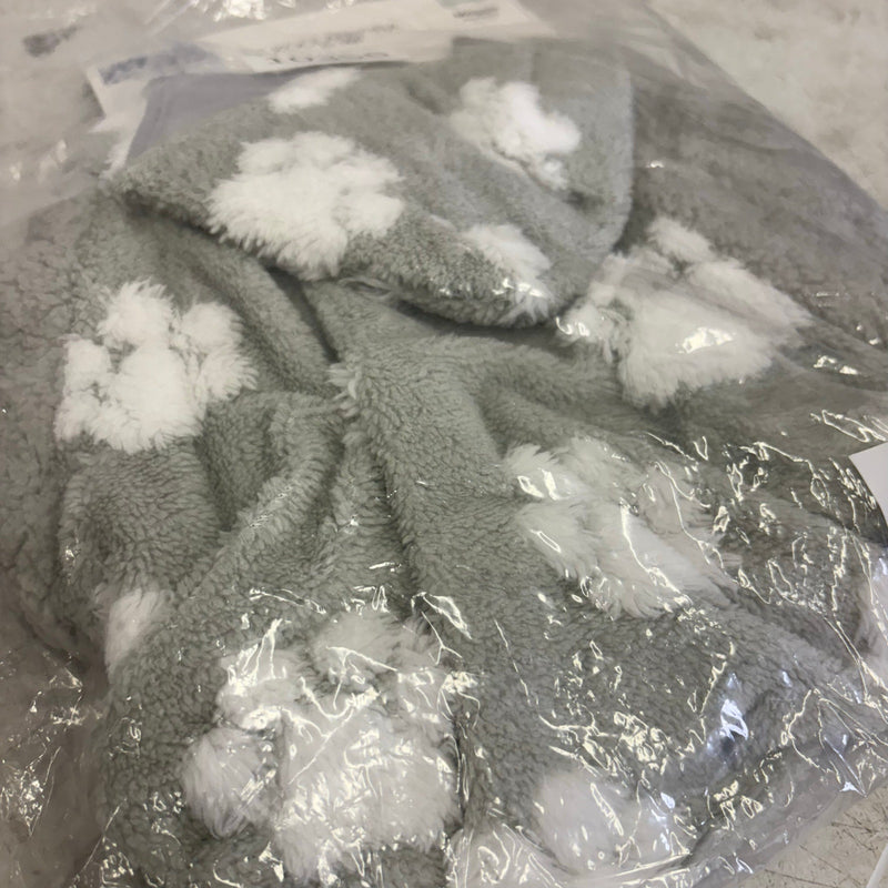 Koolaburra by UGG Pet Maggie Paw Hoodie Dog Jacket- 17-18" Collar, Gray - Large