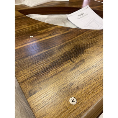 Tribesigns Farmhouse Console Table, 70.9" Wooden Hallway Foyer Table BROWN, READ