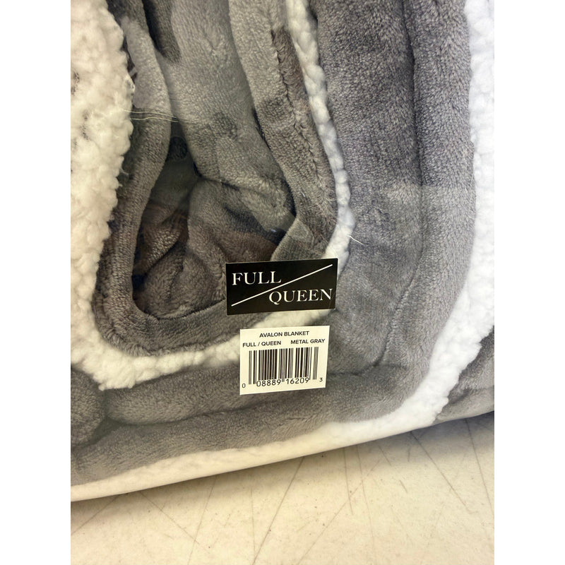 UGG Avalon Full/Queen Reversible Blanket (90in x 90in) - Metal Grey